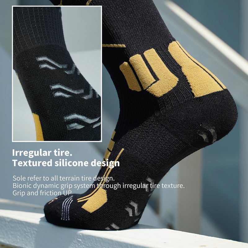 FUNRY Store Grip Socks Soccer for Men&Women,Non-Slip Soccer Socks,Elite Compression Socks for Running Basketball （ men's size 6-11） - Image 5
